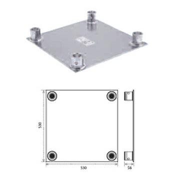 Traverse Basisplatte zur Aufnahme von 4-Eck ST-Masten